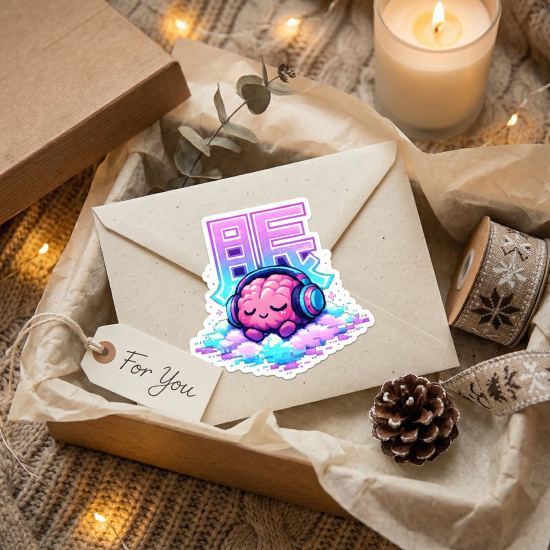 ASMR Gift scene mockup