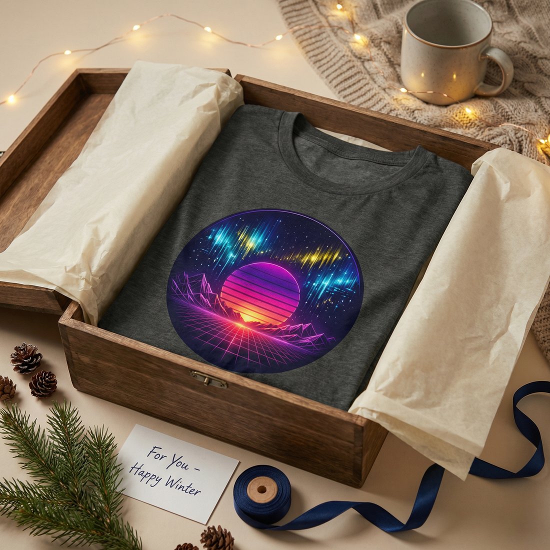 Aurora design gift-scene mockup