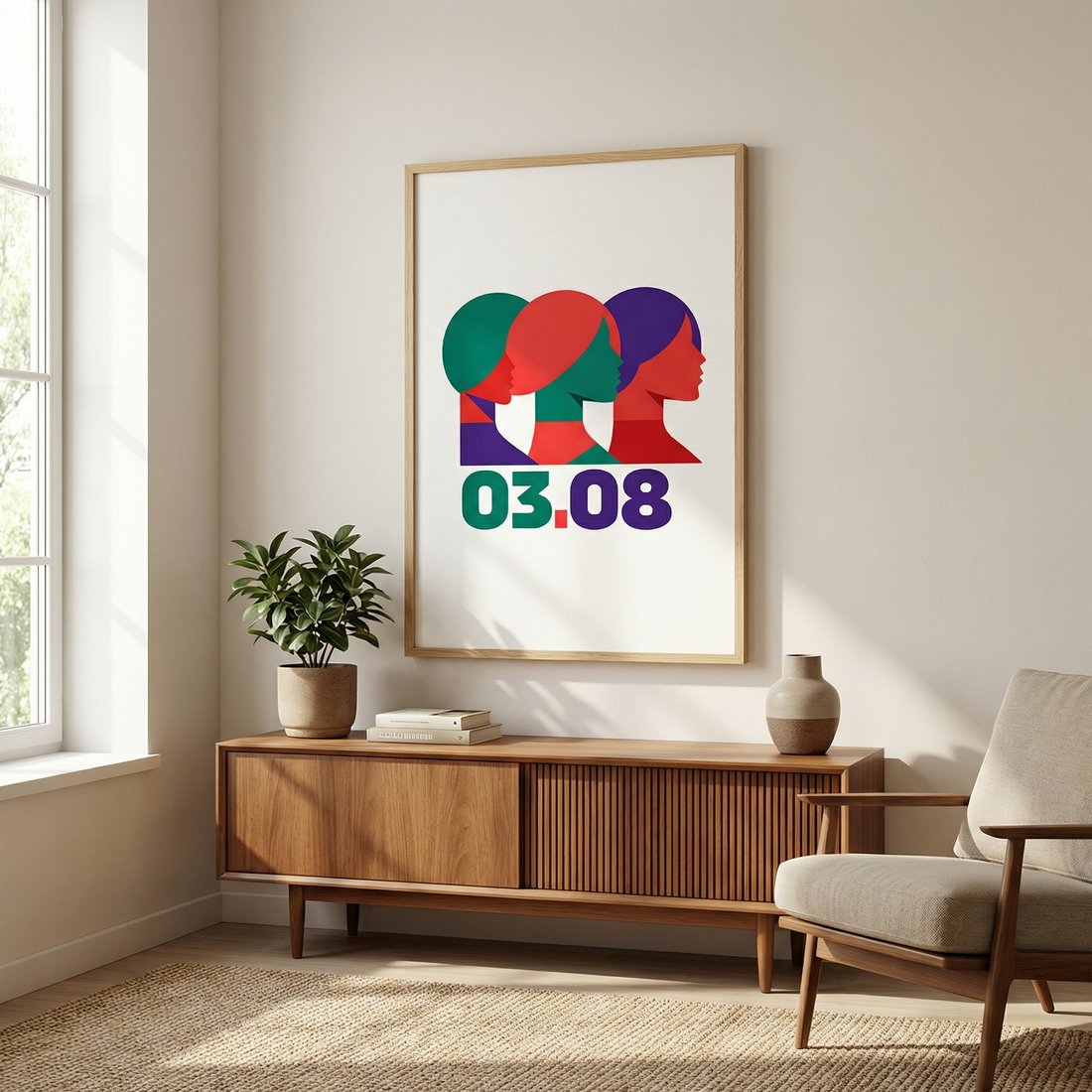 Poster room-scene mockup
