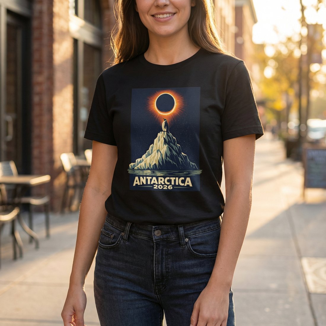 Solar eclipse tee lifestyle mockup