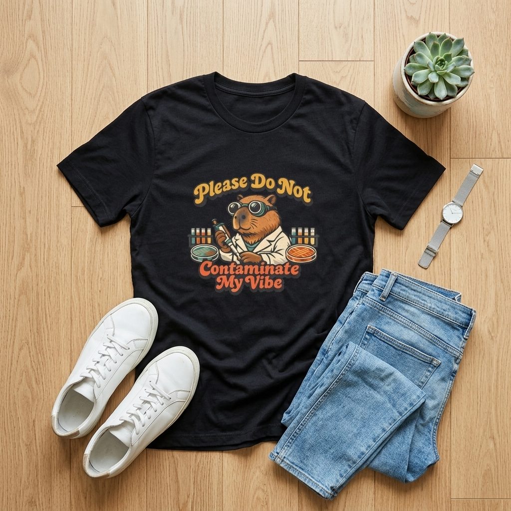 Capybara lab tech tee